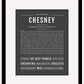 Chesney | Name Art Print
