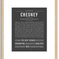 Chesney | Name Art Print