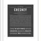 Chesney | Name Art Print