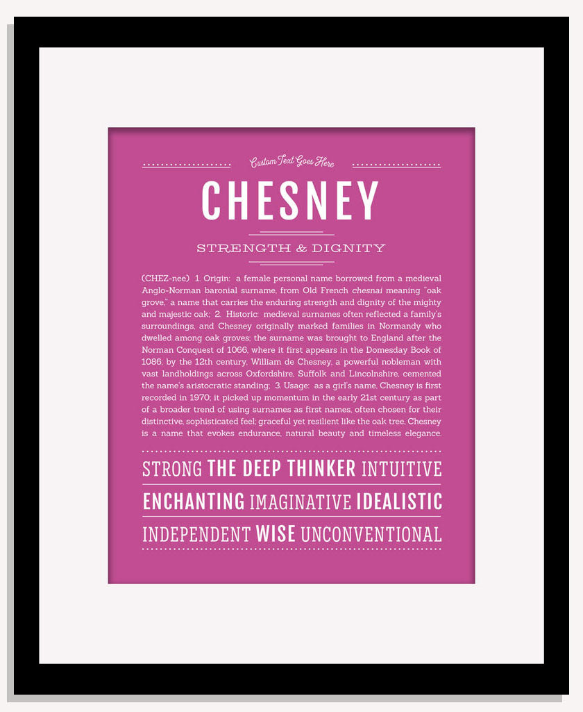 Chesney | Name Art Print