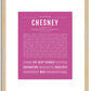 Chesney | Name Art Print