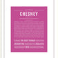 Chesney | Name Art Print