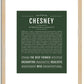 Chesney | Name Art Print