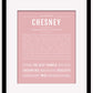 Chesney | Name Art Print