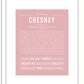 Chesney | Name Art Print