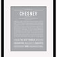 Chesney | Name Art Print