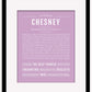 Chesney | Name Art Print