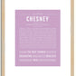 Chesney | Name Art Print
