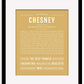 Chesney | Name Art Print