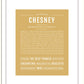 Chesney | Name Art Print