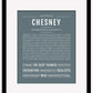 Chesney | Name Art Print