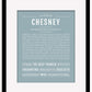 Chesney | Name Art Print
