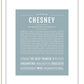 Chesney | Name Art Print