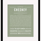 Chesney | Name Art Print