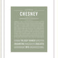 Chesney | Name Art Print