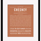 Chesney | Name Art Print