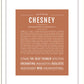 Chesney | Name Art Print