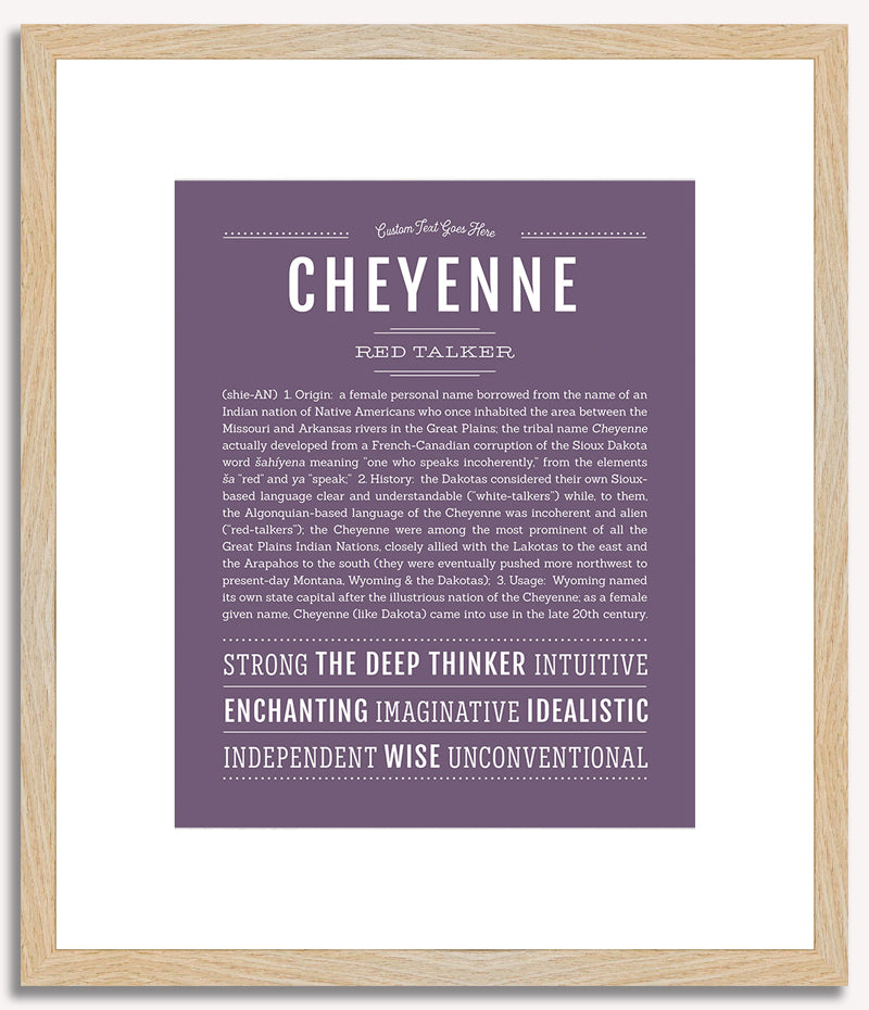 Cheyenne | Name Art Print