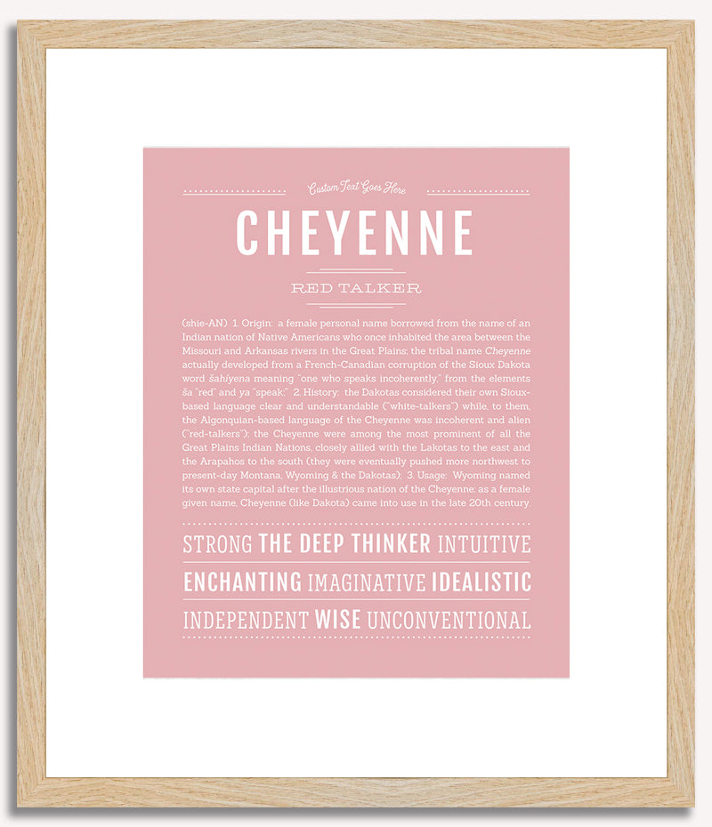 Cheyenne | Name Art Print