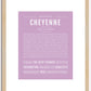 Cheyenne | Name Art Print