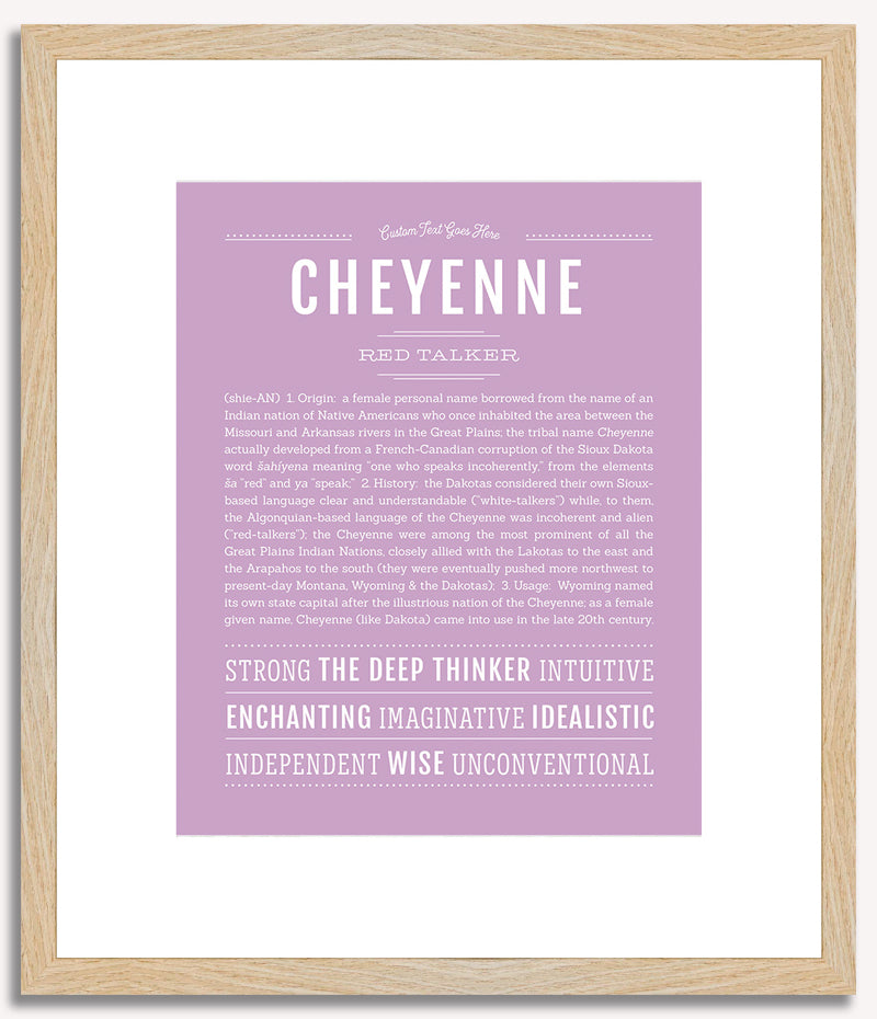 Cheyenne | Name Art Print