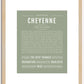 Cheyenne | Name Art Print