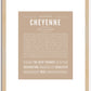 Cheyenne | Name Art Print