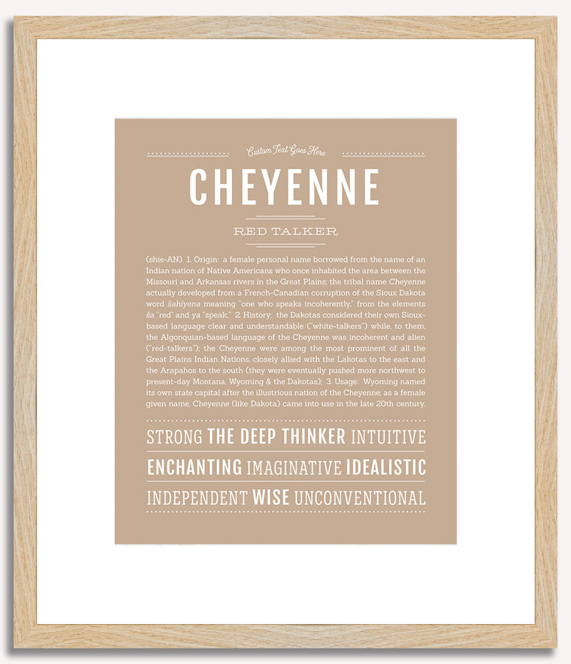 Cheyenne | Name Art Print