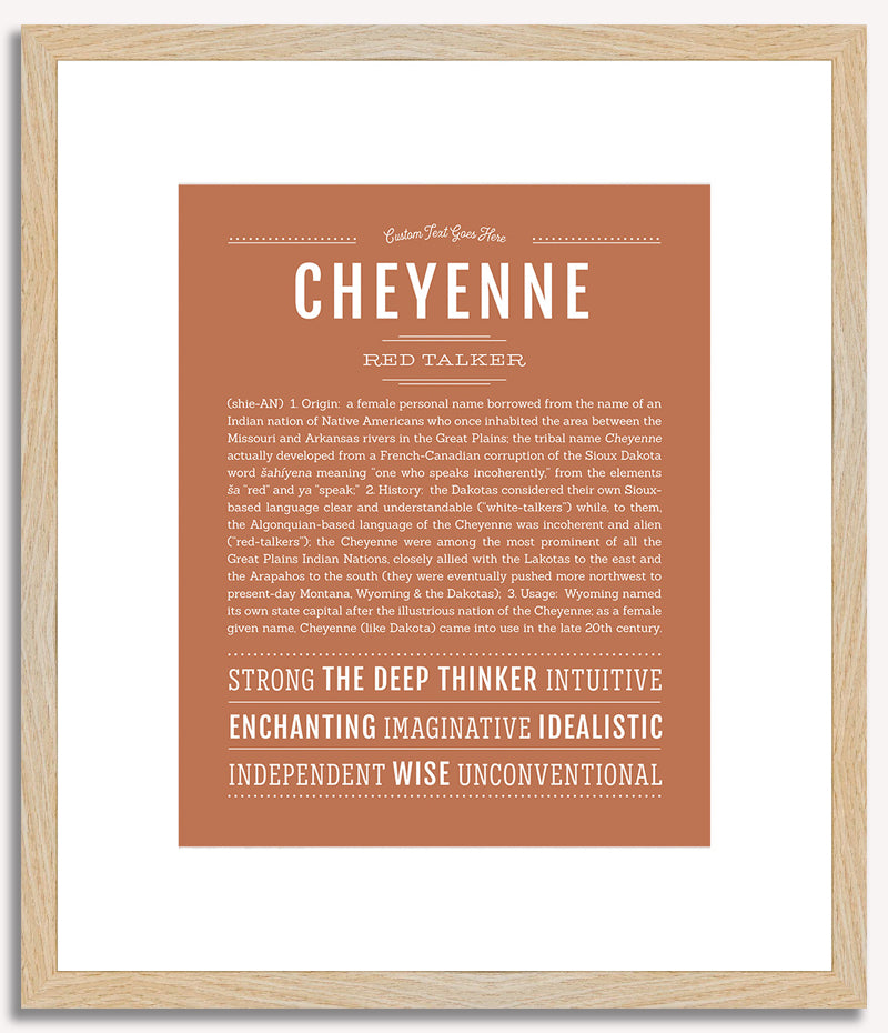 Cheyenne | Name Art Print