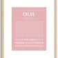 Chloe | Name Art Print