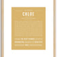 Chloe | Name Art Print