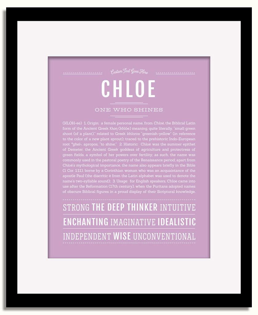 Frame Options | Lilac | Black Frame, Matted