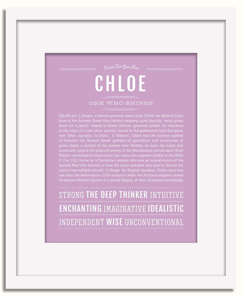 Frame Options | Lilac | White Frame, Matted