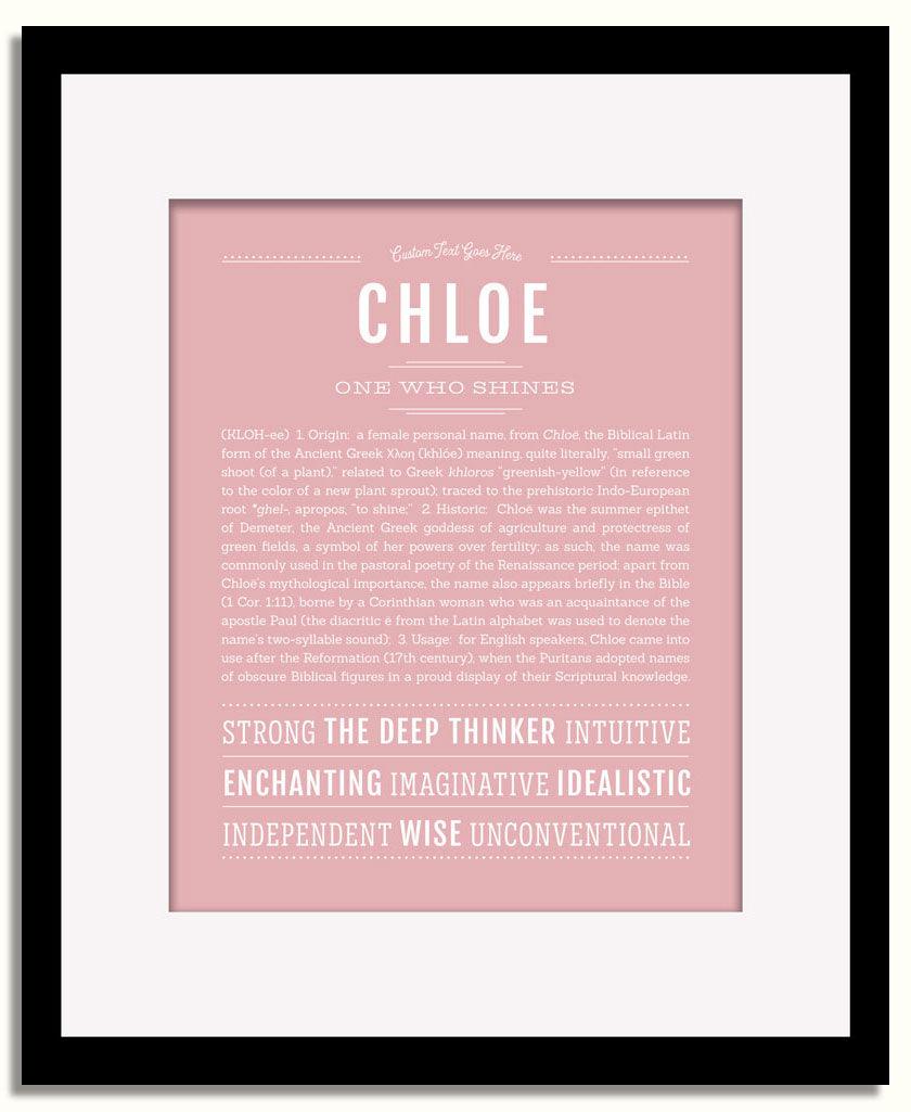 Frame Options | Dusty Rose | Black Frame, Matted