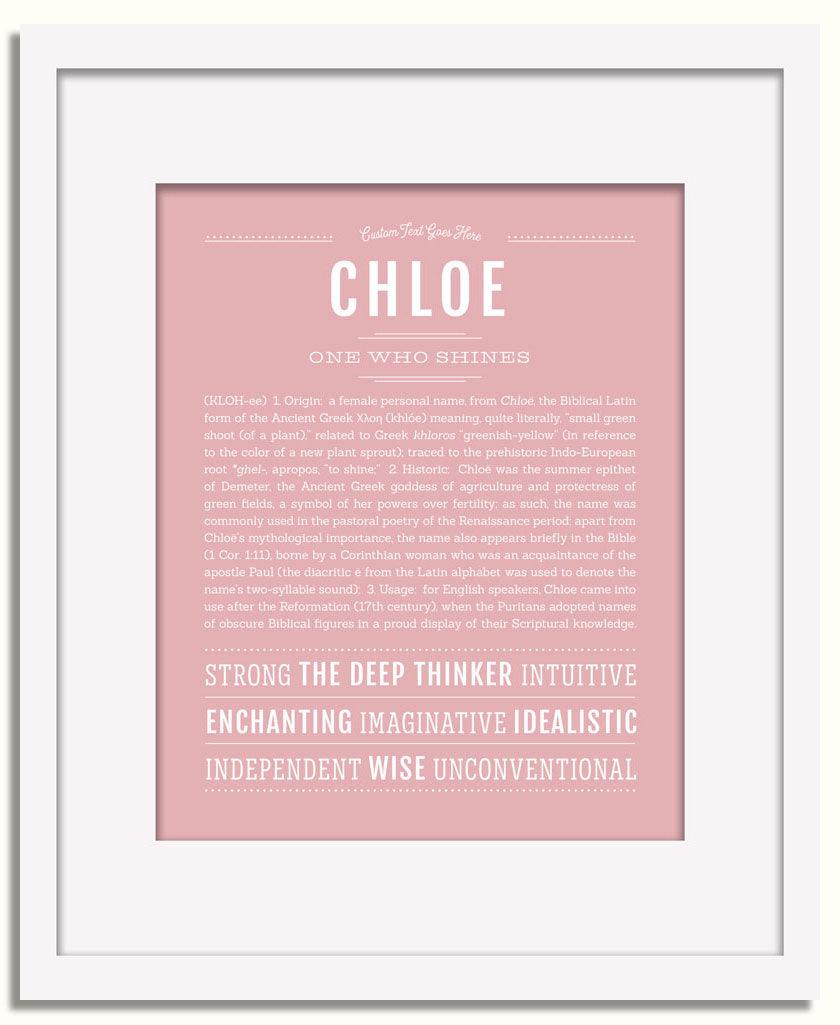 Frame Options | Dusty Rose | White Frame, Matted