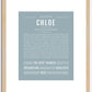 Chloe | Name Art Print