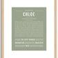 Chloe | Name Art Print