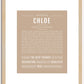 Chloe | Name Art Print