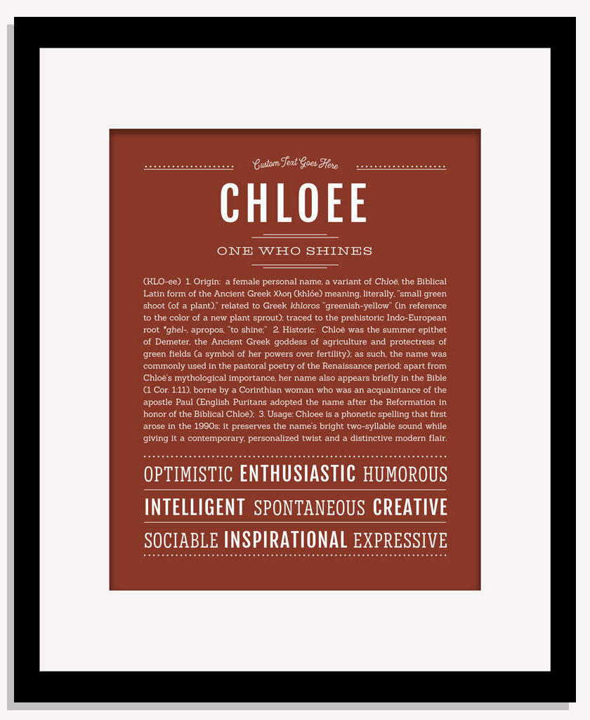 Chloee | Name Art Print