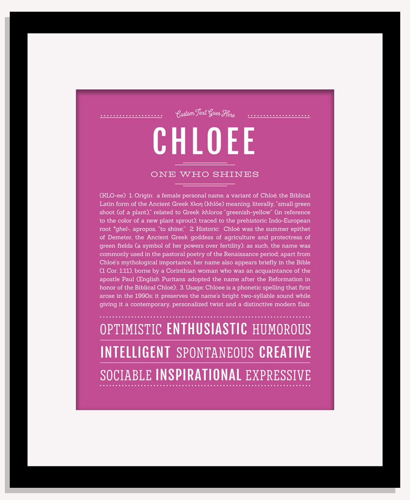 Chloee | Name Art Print