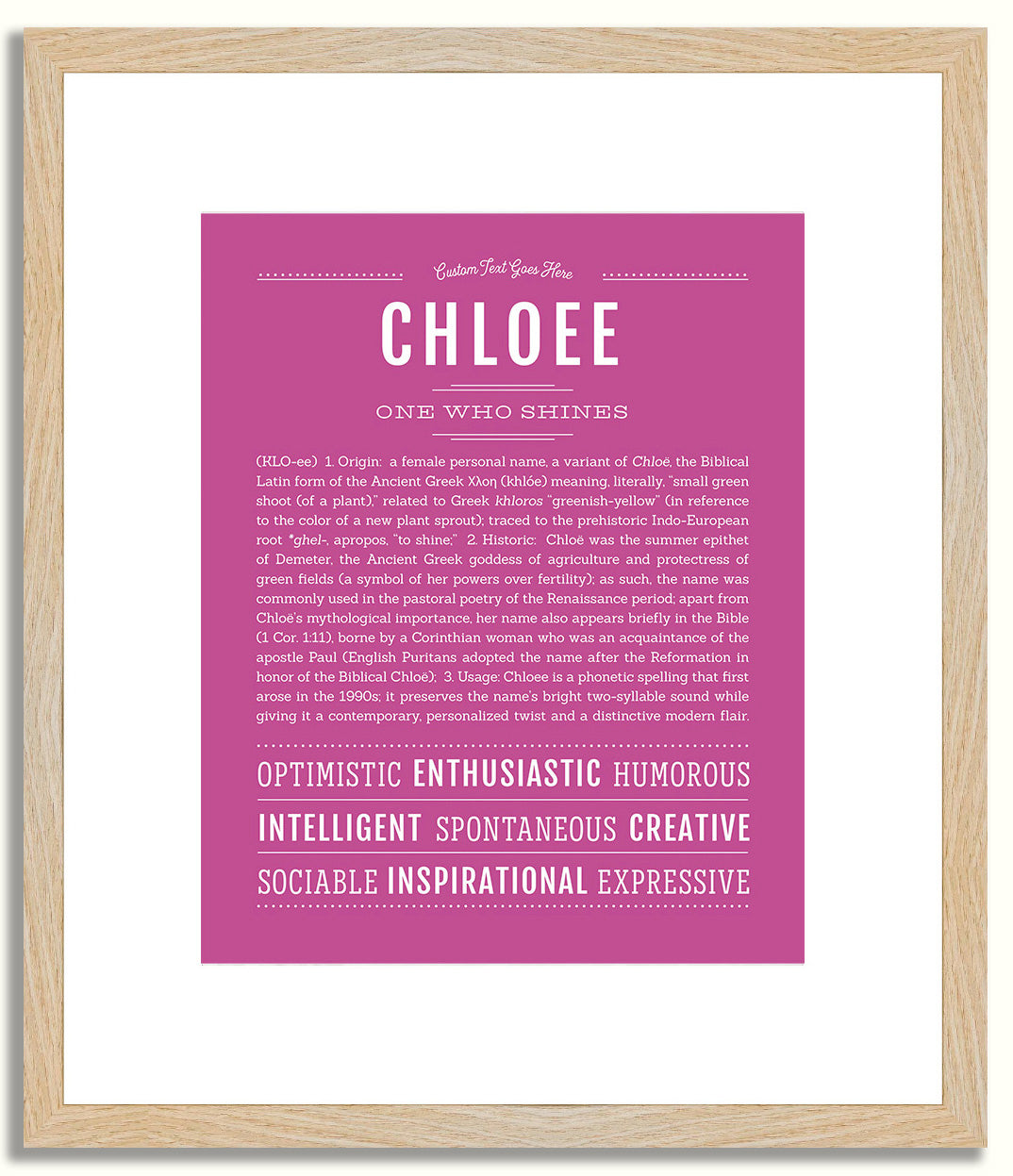 Chloee | Name Art Print