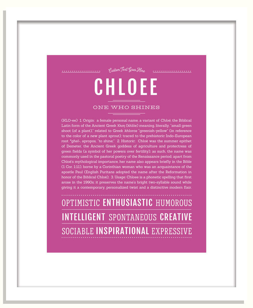 Chloee | Name Art Print