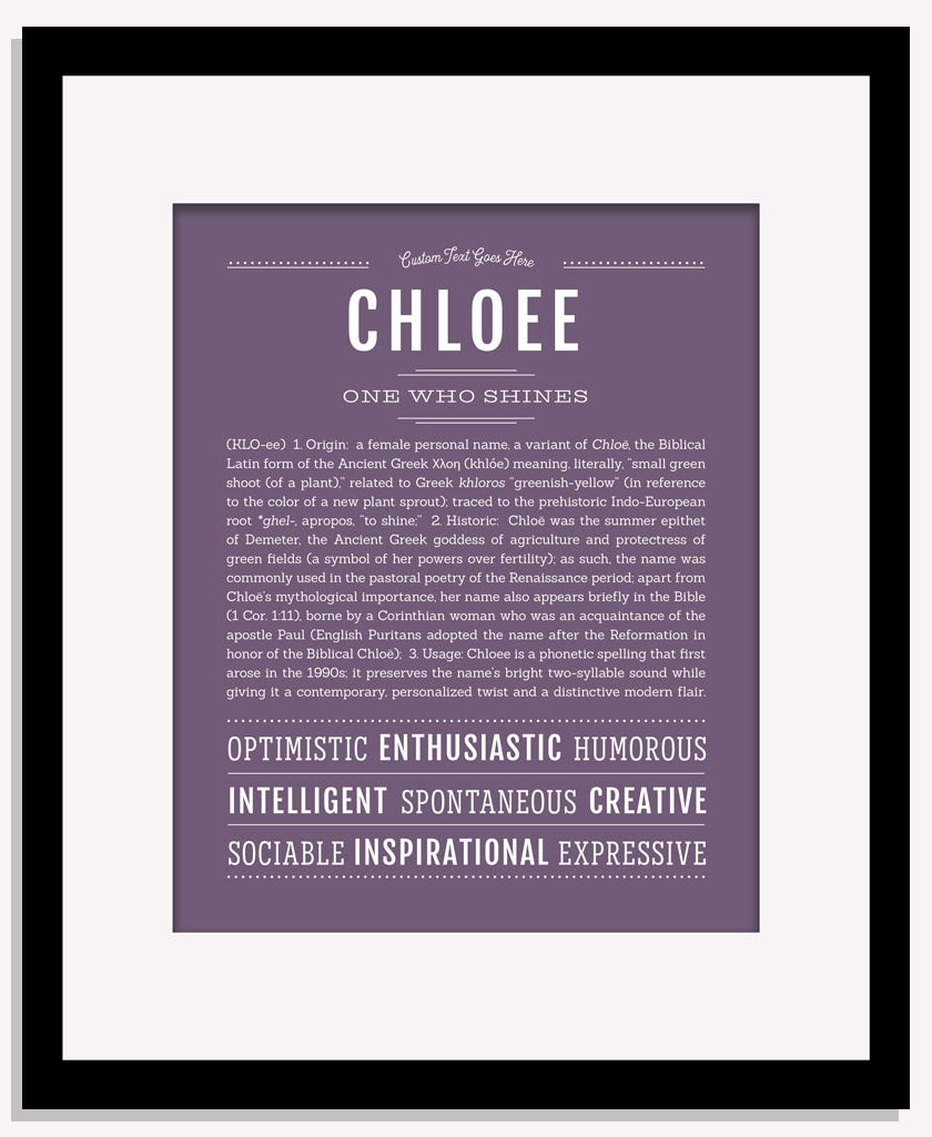Chloee | Name Art Print