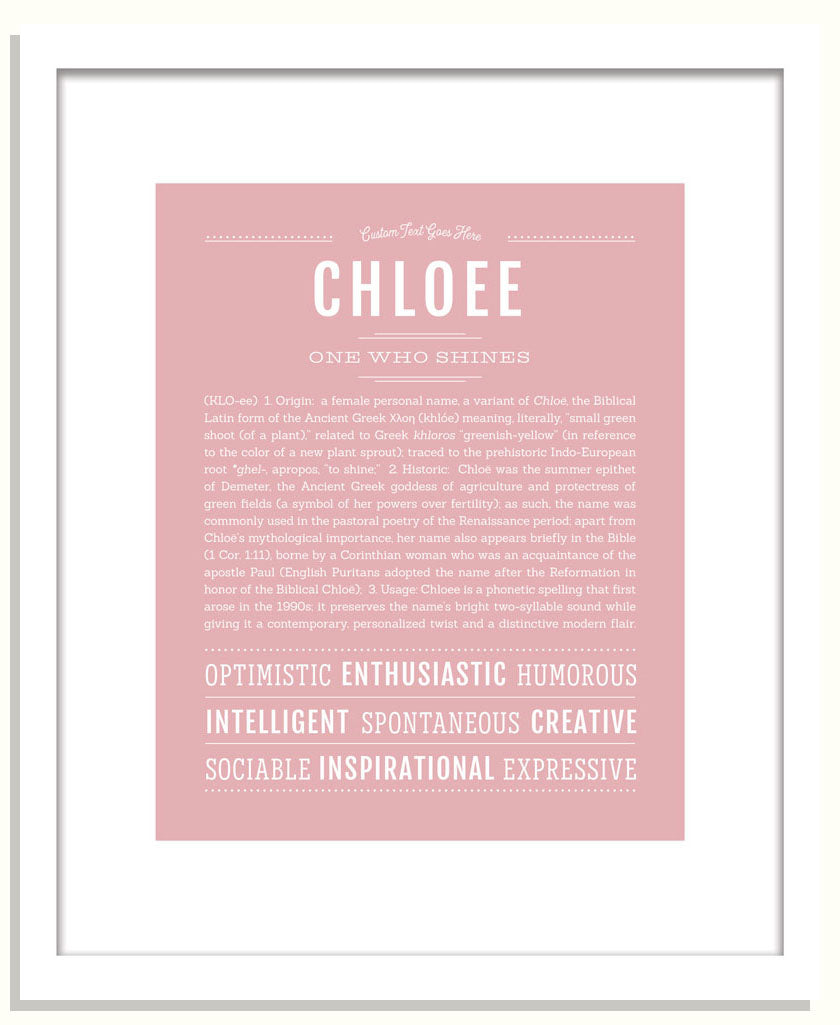 Chloee | Name Art Print