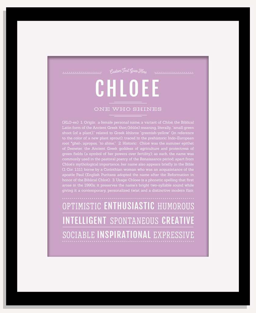 Chloee | Name Art Print