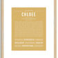 Chloee | Name Art Print
