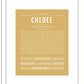 Chloee | Name Art Print