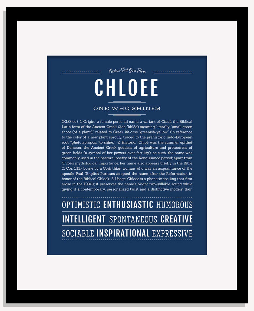 Chloee | Name Art Print