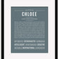 Chloee | Name Art Print