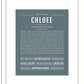 Chloee | Name Art Print